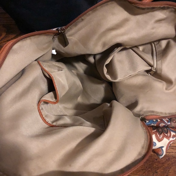 Silk & Leather bag - Picture 4 of 4